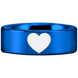 Tungsten I Heart Ring