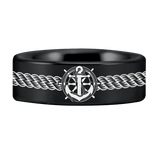 Tungsten Sailor Ring