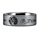 Tungsten Triathlon Ring