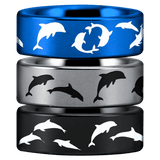 Tungsten Dolphin Ring