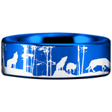 Tungsten Wolf Pack Ring