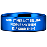 Tungsten Enigma Ring