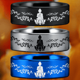 Tungsten Buddhism Ring
