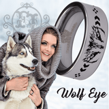 Tungsten Wolf Eyes Ring