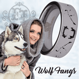 Tungsten Wolf Fangs Ring
