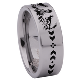 Tungsten Wolf Eyes Ring