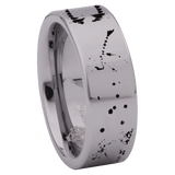 Tungsten Wolf Fangs Ring