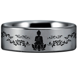 Tungsten Buddhism Ring