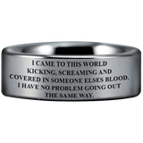 Tungsten Molon Labe Ring