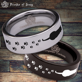 Cat Paws Tungsten Carbide Ring