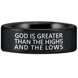 Romans 8:39 Tungsten Carbide Ring