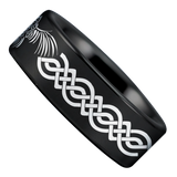 Celtic Raven Tungsten Carbide Ring