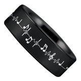 Music Lifeline Tungsten Carbide Ring