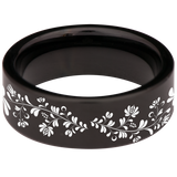 Flower Tungsten Carbide Ring