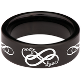 Double Infinity Tungsten Carbide Ring