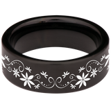 Lotus Tungsten Carbide Ring