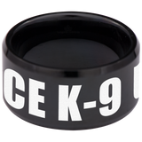 Police K-9 Unit Special Forces Tungsten Carbide Ring