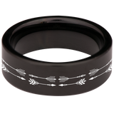 Infinity Arrow Tungsten Carbide Ring