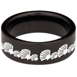 Seashell Tungsten Carbide Ring