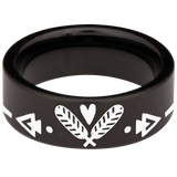 Devoted Wolf Tungsten Carbide Ring
