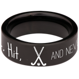 Hockey Tungsten Carbide Ring