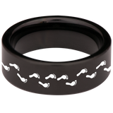 Footprints Tungsten Carbide Ring