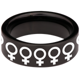 Venus Symbol Tungsten Carbide Ring