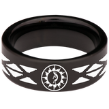 Kokopelli Tungsten Carbide Ring