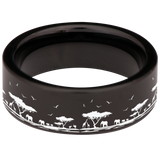 Giraffe Tungsten Carbide Ring