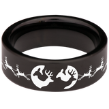 Reindeer Tungsten Carbide Ring