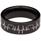 Broken Heart Tungsten Carbide Ring