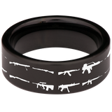 Guns Tungsten Carbide Ring