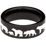 Roaring Bear Tungsten Carbide Ring