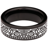 Polynesian Tungsten Carbide Ring