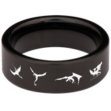 Dragon Loop Tungsten Carbide Ring