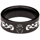 Lion Crown Tungsten Carbide Ring