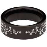 Heart Swirl Tungsten Carbide Ring
