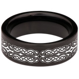 Triple Hare Celtic Tungsten Carbide Ring
