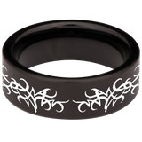 Owl and Bear Tungsten Carbide Ring