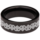 Celtic Heart Tungsten Carbide Ring