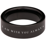 Matthew 28:20 Tungsten Carbide Ring