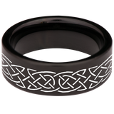 Triskle Wolf Tungsten Carbide Ring