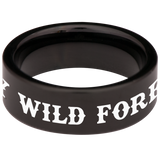 Stay Wild Wolf Tungsten Carbide Ring