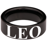 Leo Constellation Tungsten Carbide Ring