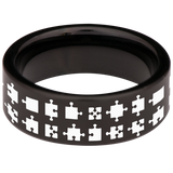 Jigsaw Tungsten Carbide Ring