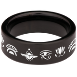 Egyptian Tungsten Carbide Ring