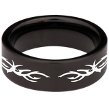 Tribal Butterfly Tungsten Carbide Ring