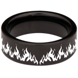 Dragon and Skull Tungsten Carbide Ring