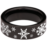 Snowflake Tungsten Carbide Ring