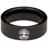 Tree of Destiny Tungsten Carbide Ring